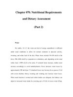 Chapter 070. Nutritional Requirements and Dietary Assessment (Part 2) pps