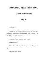 BÀI GIẢNG BỆNH VIÊM BÌ CƠ (Dermatomyositis) (Kỳ 4) pot