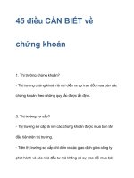 45 điều CẦN BIẾT về chứng khoán potx