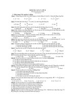 thi học kỳ 2 lý 10