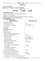 Giáo án tuần 23,24,25