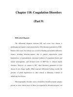 Chapter 110. Coagulation Disorders (Part 9) ppsx