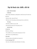 Bài giảng Vật lý 11 NC - Sự từ hoá các chất. sắt từ docx