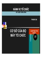 Cơ sở của bộ máy tổ chức