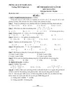 Đề HSG toán có đáp án rất hay