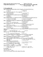 Kiểm tra Tin học - học kỳ 2 - đề tự luận