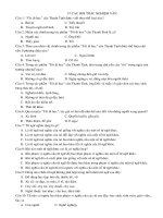 57 CÂU TRẮC NGHIỆM VĂN 8