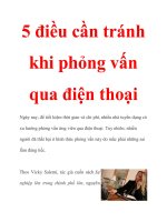 5 điều cần tránh khi phỏng vấn qua điện thoại pps