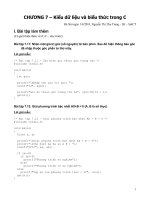 Kiểu dữ liệu và biểu thức trong C potx