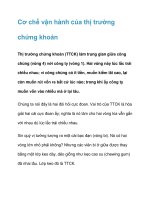 Cơ chế vận hành của thị trường chứng khoán doc