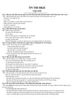 Ôn Thi HKII môn Sinh