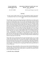 Chỉ thị Số: 25/CT-UBND docx