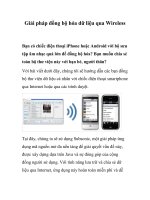 Giải pháp đồng bộ hóa dữ liệu qua Wireless- P1 pps