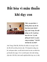 Bất hòa vì mâu thuẫn khi dạy con pptx