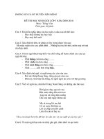 Một số đề thi môn toán