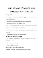 ĐIỆN NĂNG VÀ CÔNG SUẤT ĐIỆN ĐỊNH LUẬT JUN-LENXƠ (T1) potx