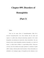 Chapter 099. Disorders of Hemoglobin (Part 3) pptx