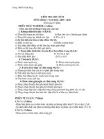 Đề thi KHII Sinh8.