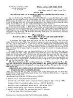 Báo cáo chính thức ĐH chi bộ nhiệm kỳ 2010-2012