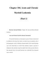 Chapter 104. Acute and Chronic Myeloid Leukemia (Part 1) ppsx