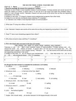 de kiem tra cuoi nam anh 8