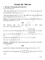 ÔN THI ĐẠI HỌC - CHUYÊN ĐỀ MẶT CẦU PHẦN 1