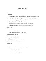 Giáo án Vật lý lớp 9 - KIỂM TRA 1 TIẾT docx