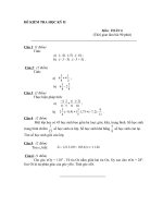 Đề kiểm tra toán 6 kì 2+ĐA