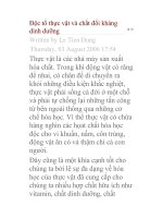Độc tố thực vật và chất đối kháng dinh dưỡng ppt