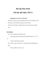 Giáo án Vật lý lớp 9 - Bài tập thực hành Nối dây dẫn điện (Tiết 3) ppt