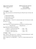 Sử 9 cuối năm 06-07 (Đề+Biểu điểm)