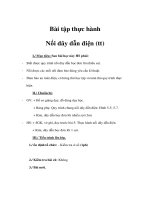 Giáo án Vật lý lớp 9 - Bài tập thực hành Nối dây dẫn điện (tt) pptx