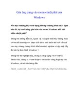 Gán ứng dụng vào menu chuột phải của Windows pps