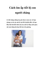 Cách ôm ấp tiết lộ con người chàng potx