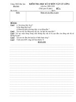 đề kiểm tra kỳ II năm học :2009-2010