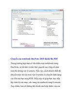 Chuyển OneNote 2010 Notebooks sang Evernote- P2 ppsx