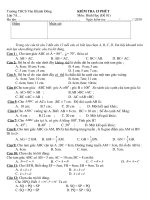KT 15P CIII HH 20 CÂU TRAC NGHIEM