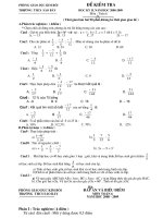 De kiem tra HKII-mon toan 6 + dap an