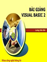 Bài giảng Visual Basic 2 pps