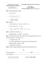 ĐỀ VÀ ĐÁP ÁN HSG TOÁN 7