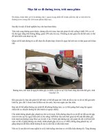 Mẹo lái xe đi đường trơn