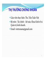 Chứng khoán và thị trường chứng khoán