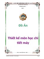 Đồ án: Thiết kế môn học chi tiết máy pps