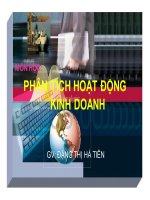 Phân tích hoạt động kinh doanh