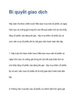 Bí quyết giao dịch Hãy tuân thủ theo chiến lược! potx