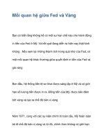 Mối quan hệ giữa Fed và Vàng potx