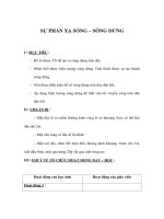 Giáo án Vật lý 12 - SỰ PHẢN XẠ SÓNG pptx