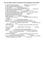 PAST SIMPLE vs PAST PROGRESSIVE