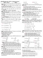 Đề KT học kì 2- Lý 12