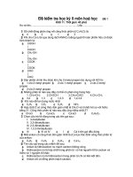 ĐỀ KS HÓA LỚP 11 KỲ 2 SỐ 3